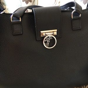 Versace Collection Black Leather Bag